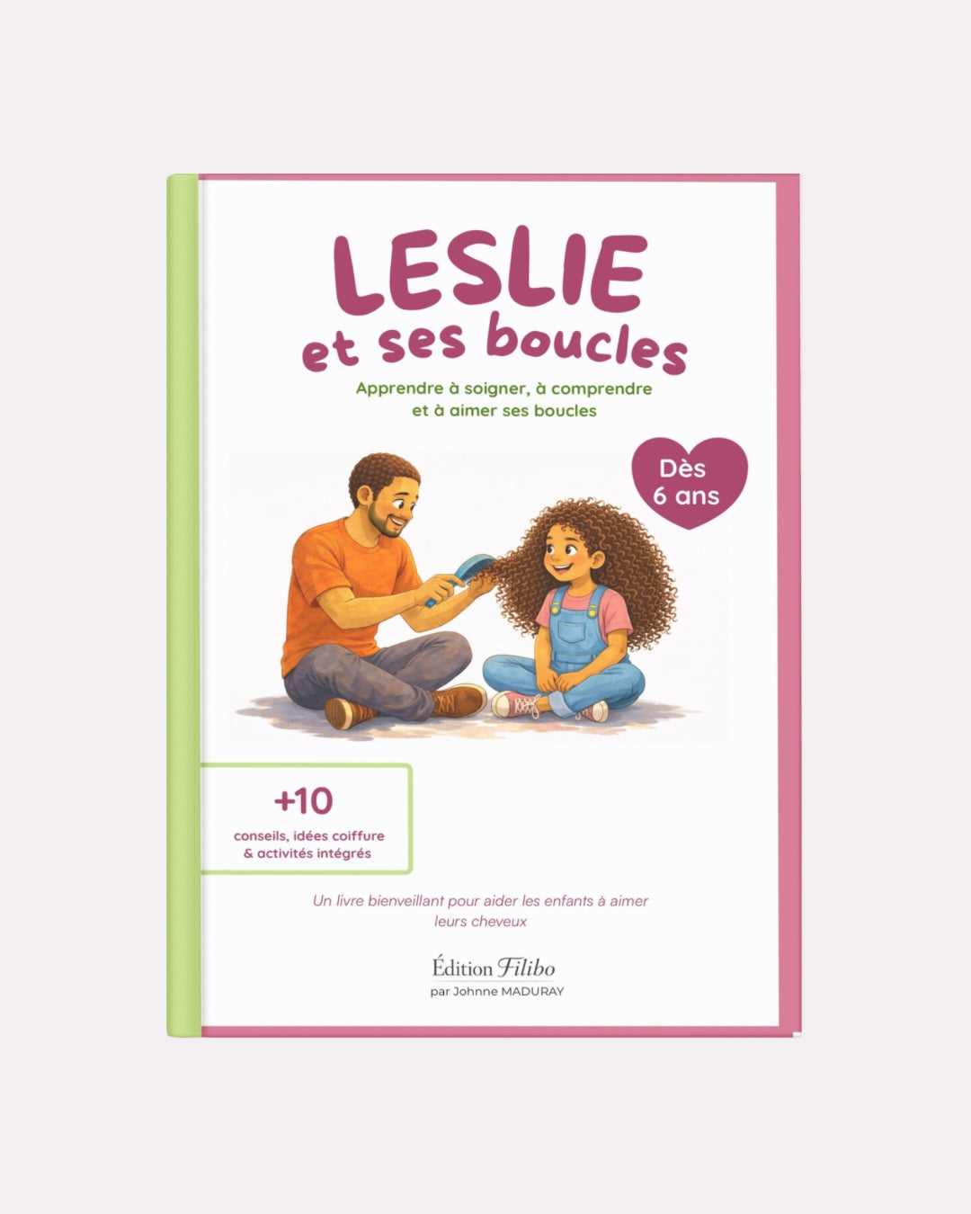 Livre acceptation cheveux bouclés - Leslie et ses boucles