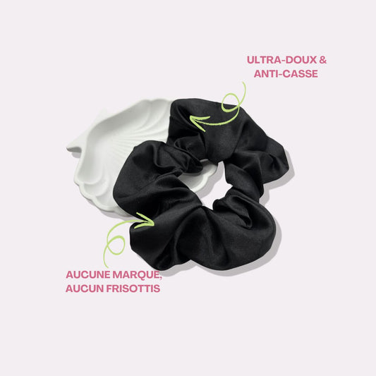 Chouchou en satin | Réduction de la casse