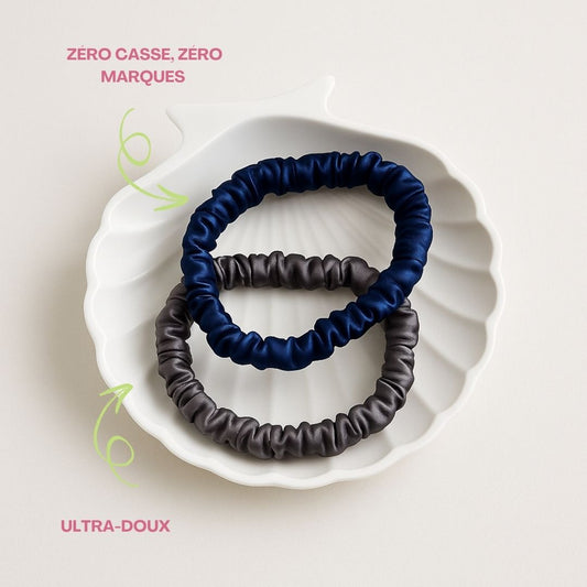 Élastiques en Soie Pure – Lot de 2