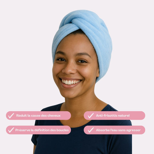 Serviette en Microfibre - Séchage Doux et Anti-Frisottis