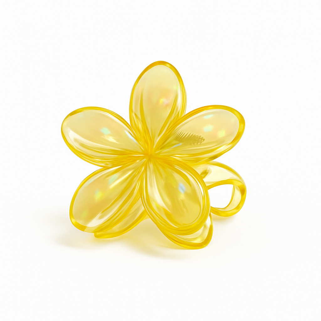 Grande pince à cheveux fleur