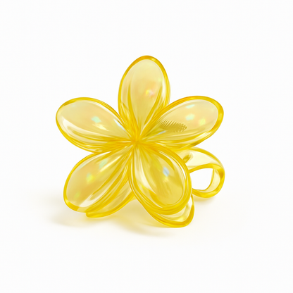 Grande pince à cheveux fleur