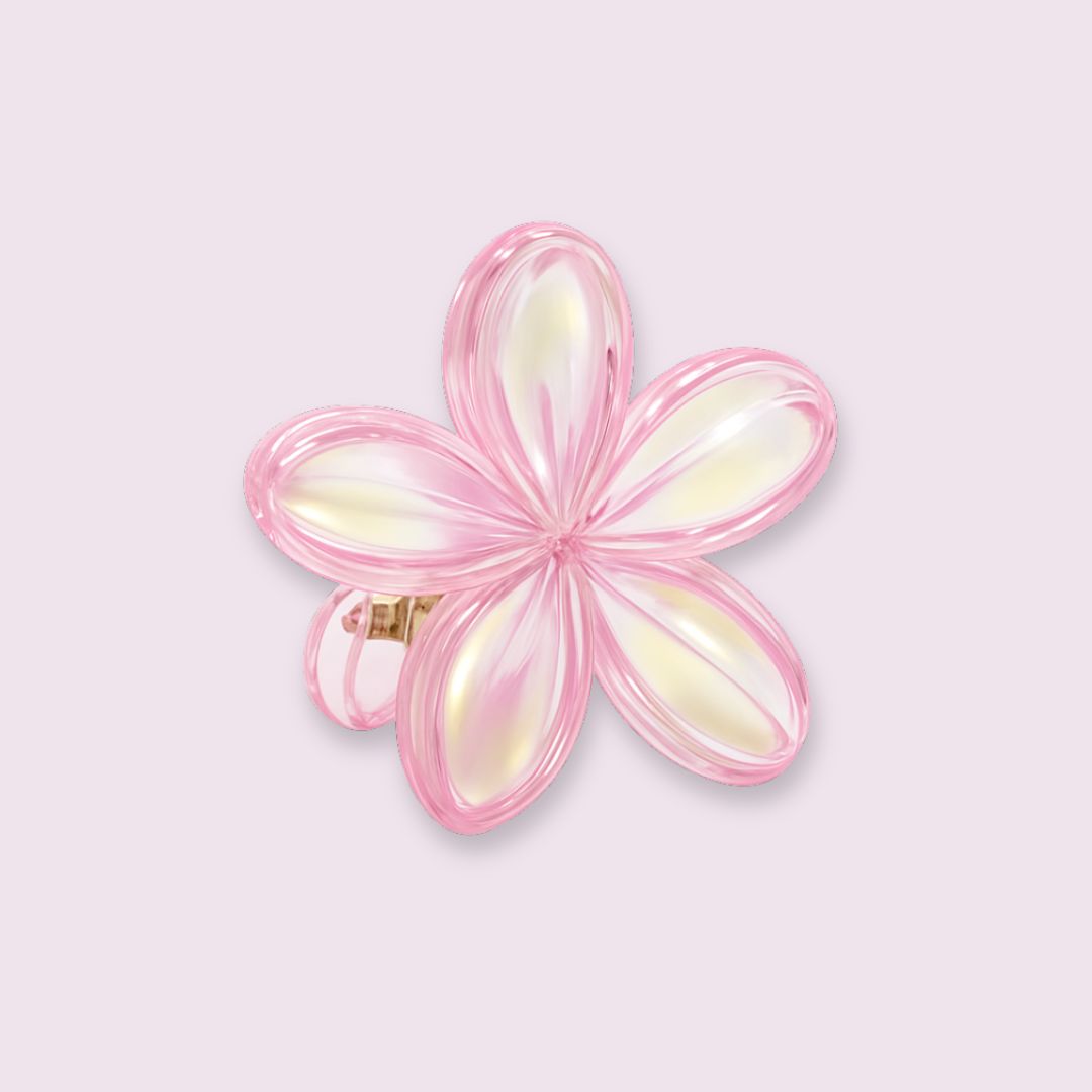 Grande pince à cheveux fleur