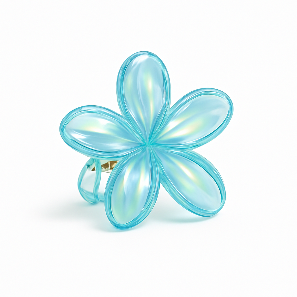 Grande pince à cheveux fleur