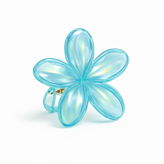 Grande pince à cheveux fleur