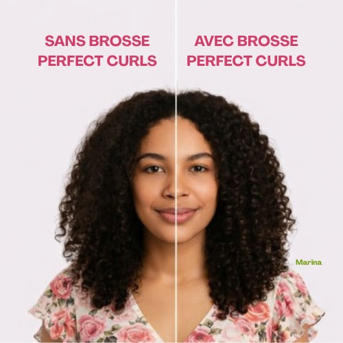 femme qui montre son aant apres cheveux