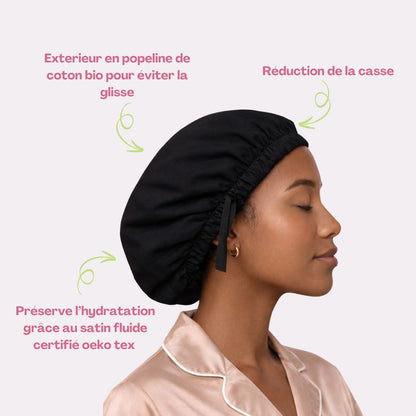 Bonnet en Satin - Contre la casse et les frisottis