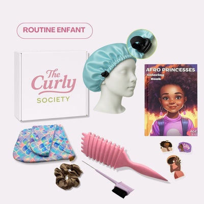 Curls Box Kids - Accessoires pour cheveux d'enfants + Livre de coloriage