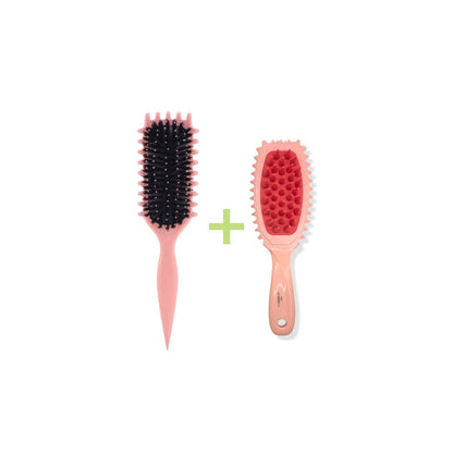 Brosse cuir chevelu massante/stimulante + Brosse définition des boucles