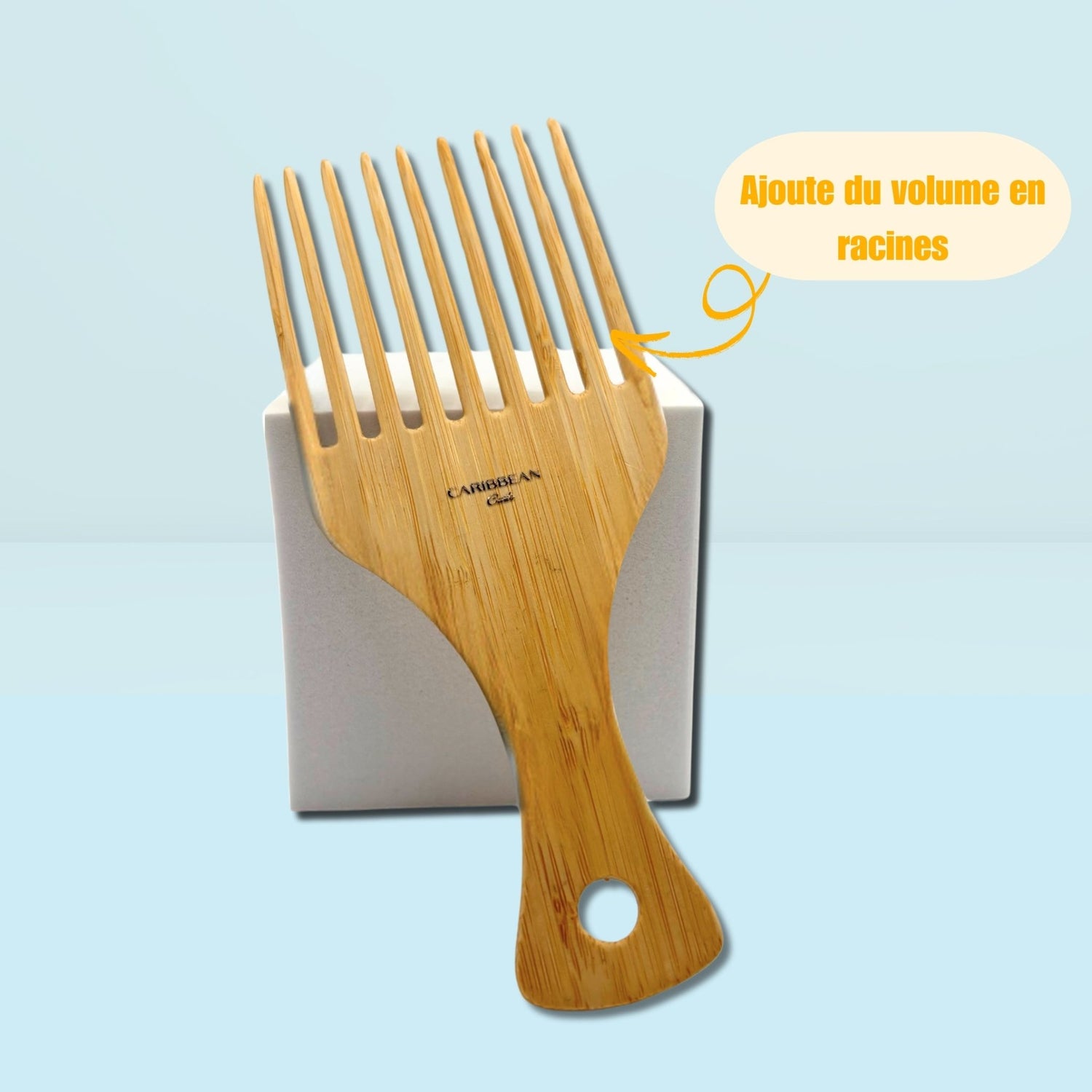 Peigne afro en bois - Parfait pour le volume et décoller les racines - Caribbean Curls